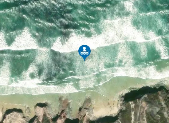 Satellite image of Praia do Lagido