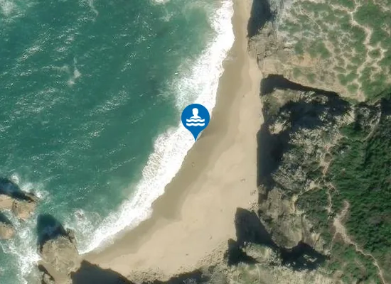Satellite image of Praia da Ursa
