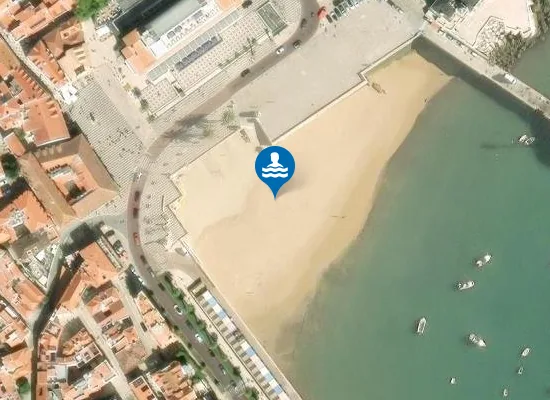 Satellite image of Praia da Ribeira