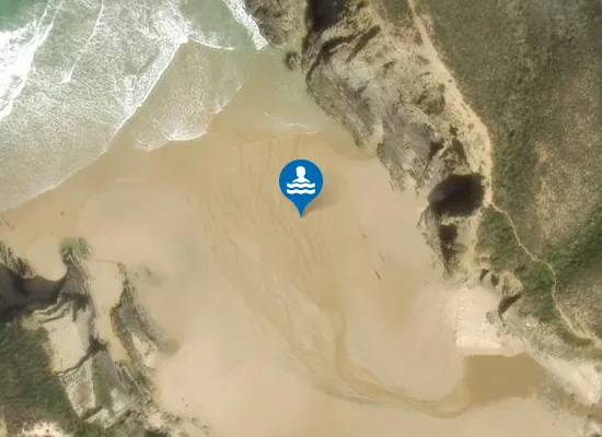 Satellite image of Praia do Carvalhal