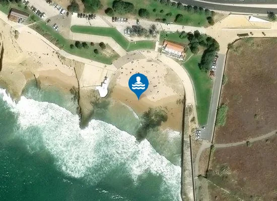 Satellite image of Praia do Moinho