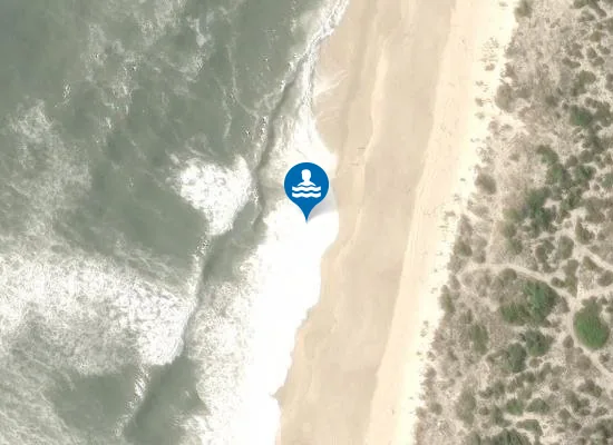 Satellite image of Praia do Palheirão