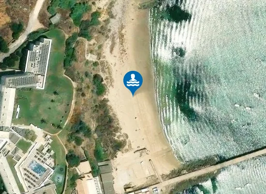 Satellite image of Praia da Baleeira