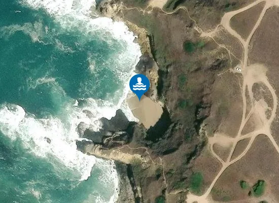 Satellite image of Praia do Rebenta Bois