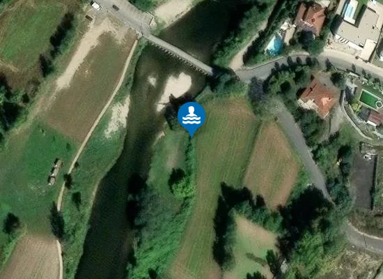 Satellite image of Praia fluvial de Santa Eufémia
