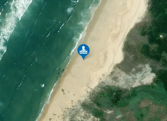 Satellite image of Praia da Mina