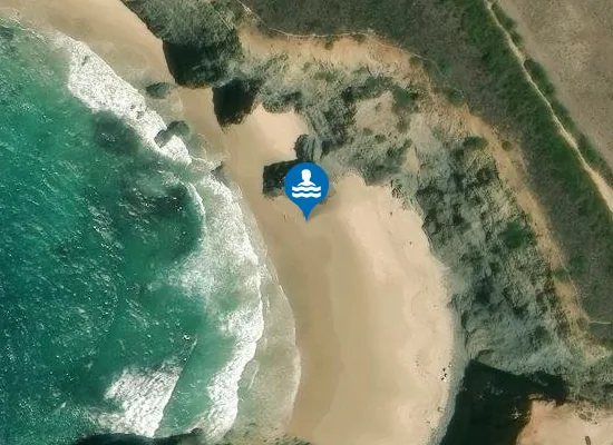 Satellite image of Praia do Tonel