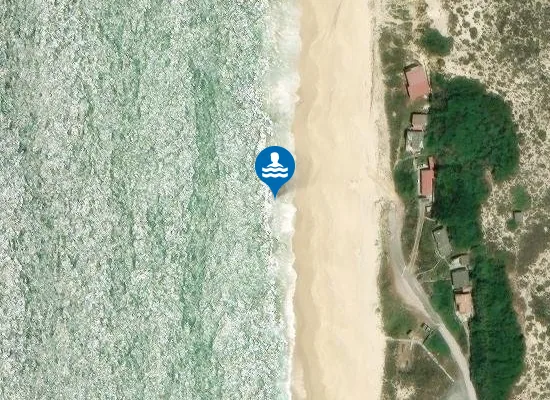 Satellite image of Praia da Raposa