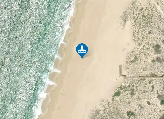 Satellite image of Praia do Monte Velho