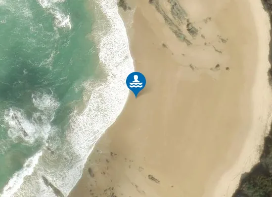 Satellite image of Praia dos Machados