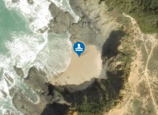 Satellite image of Praia das Bernosas
