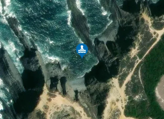 Satellite image of Praia do Cavaleiro