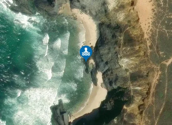 Satellite image of Praia do Cão