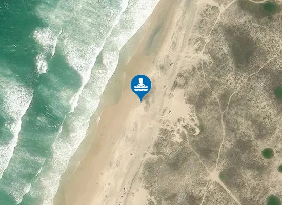 Satellite image of Praia dos Aivados