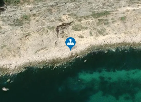 Satellite image of Praia da Cova