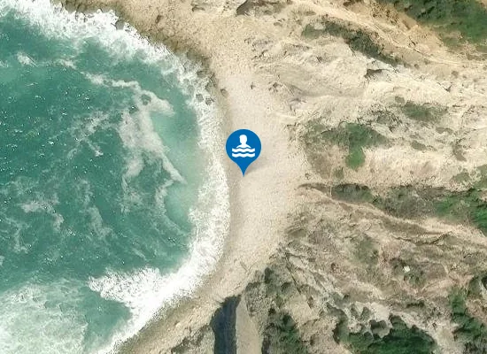 Satellite image of Praia dos Lagosteiros