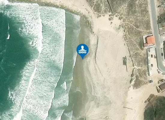 Satellite image of Praia da Cova-Gala