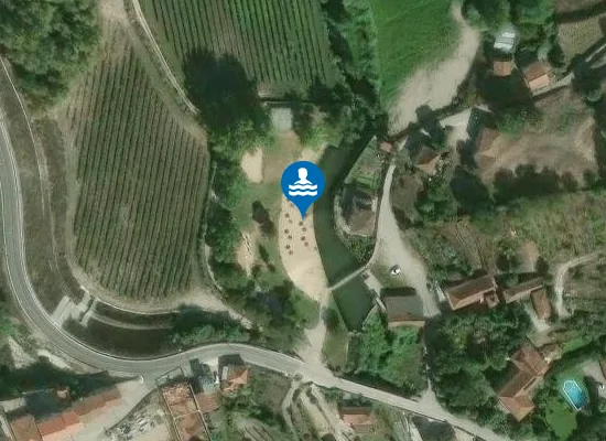 Satellite image of Praia Fluvial de Real