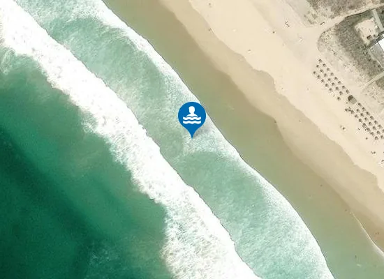 Satellite image of Praia de São João