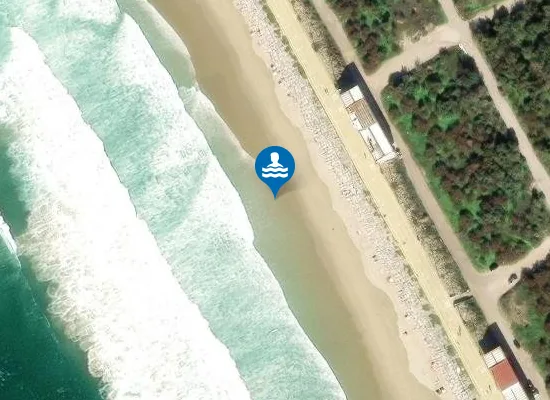 Satellite image of Praia do Norte