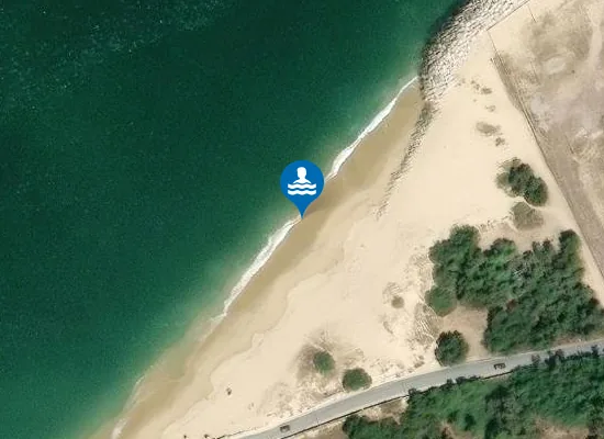 Satellite image of Praia do Bico da Calha