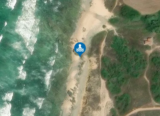 Satellite image of Praia do Queimado