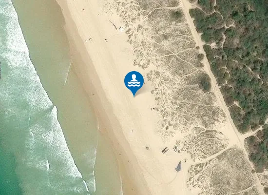 Satellite image of Praia Azul