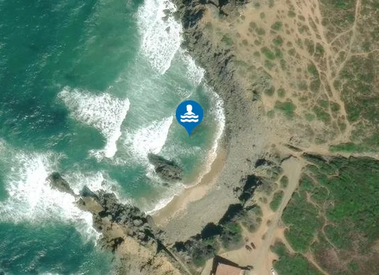 Satellite image of Praia do Abano
