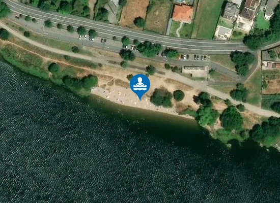 Satellite image of Praia de Gramido