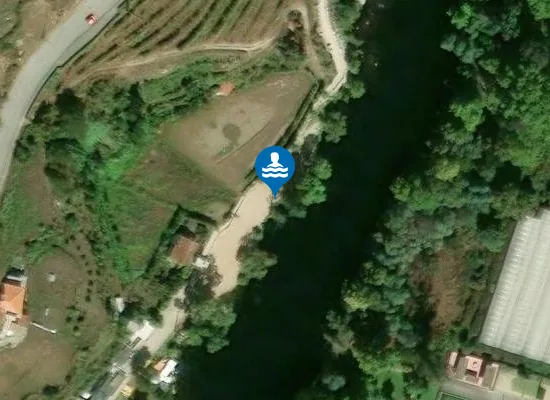 Satellite image of Praia Fluvial Aurora