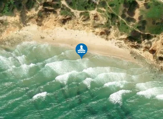 Satellite image of Praia do Canavial