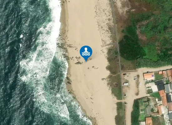 Satellite image of Praia dos Tesos