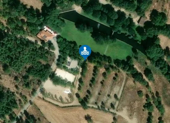 Satellite image of Praia Fluvial "O Moinho"