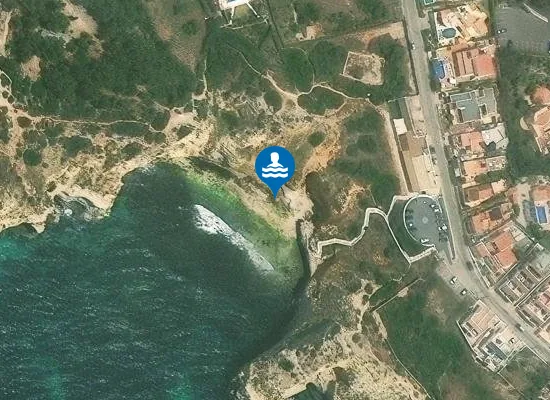 Satellite image of Praia do Paraíso