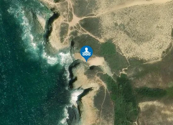 Satellite image of Praia do Sissal