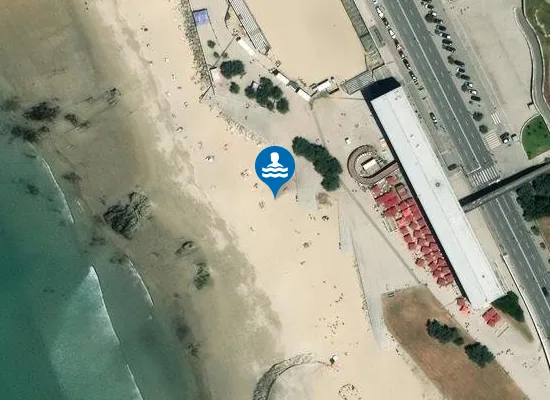 Satellite image of Praia Internacional