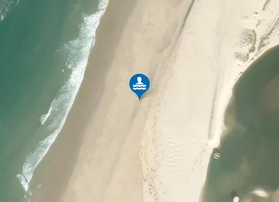 Satellite image of Praia da Barrinha