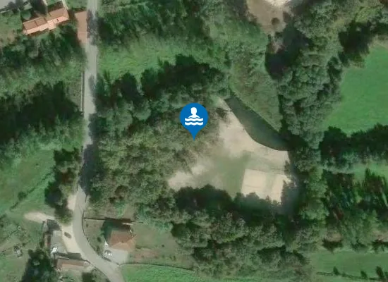 Satellite image of Praia Fluvial de Docim