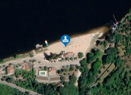 Satellite image of Praia Fluvial do Alamal