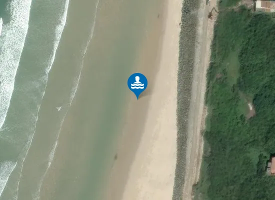 Satellite image of Praia de Cortegaça