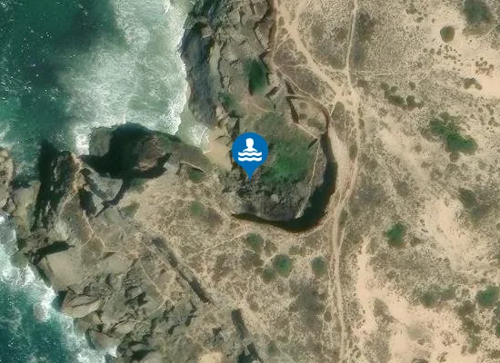 Satellite image of Praia da Angra da Barrela
