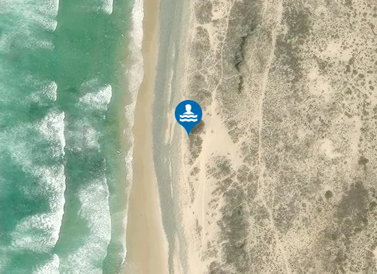 Satellite image of Praia do Saltinho