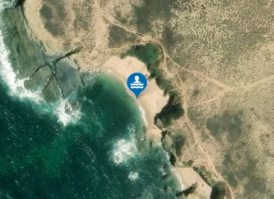 Satellite image of Praia Selvagem