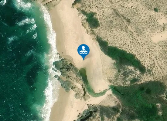 Satellite image of Praia da Foz