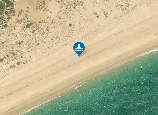 Satellite image of Praia do Lacém