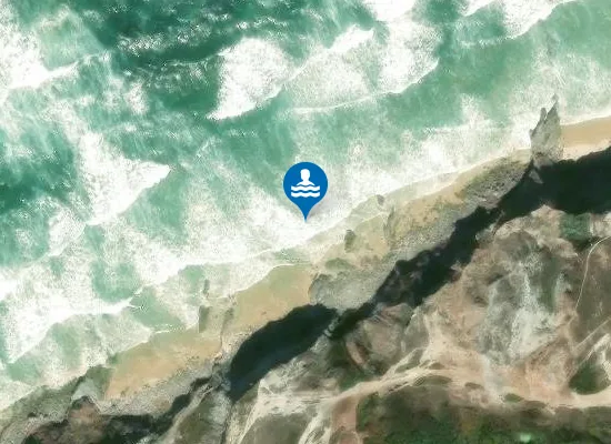 Satellite image of Praia das Pedras Muitas