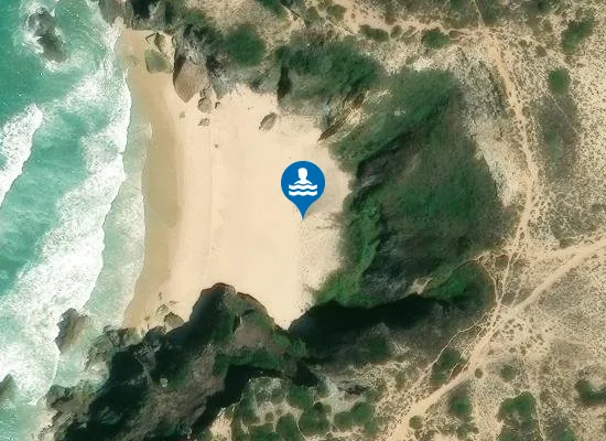 Satellite image of Praia da Angra da Cerva