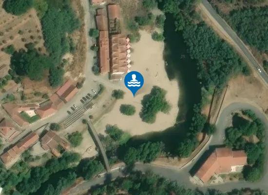 Satellite image of Praia fluvial de Sangemil