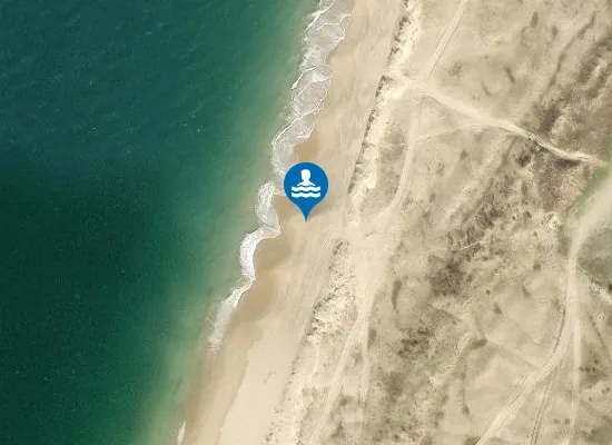 Satellite image of Praia do Segundo Torrão