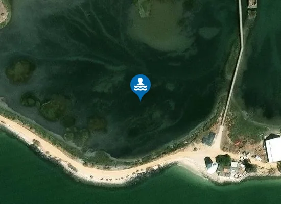 Satellite image of Praia Fluvial de Alburrica